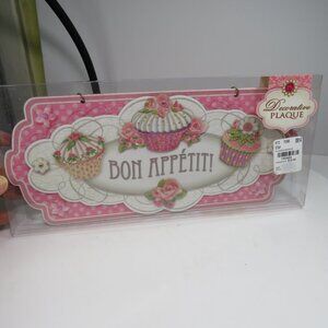 Punch Studio Bon Appetite! sign with metal chain